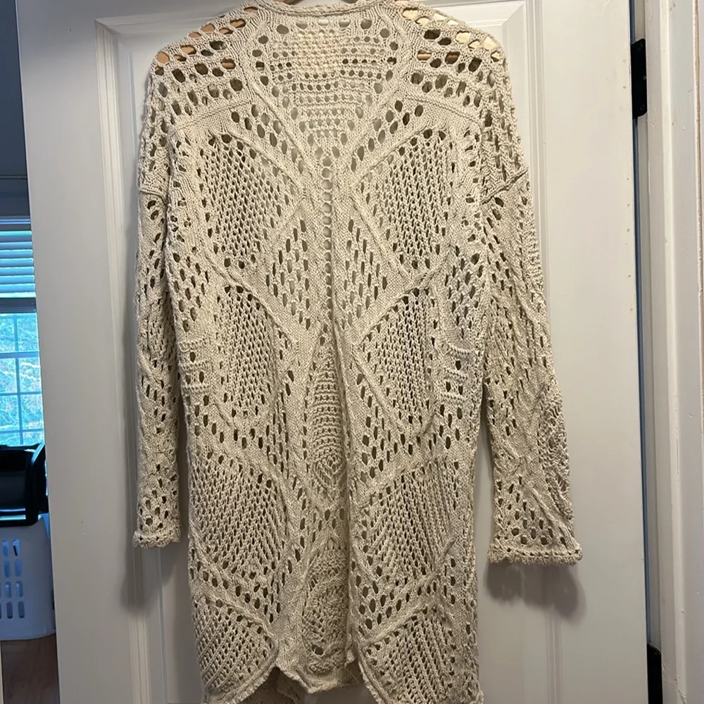 Lucky Brand‎ Crochet Cardigan